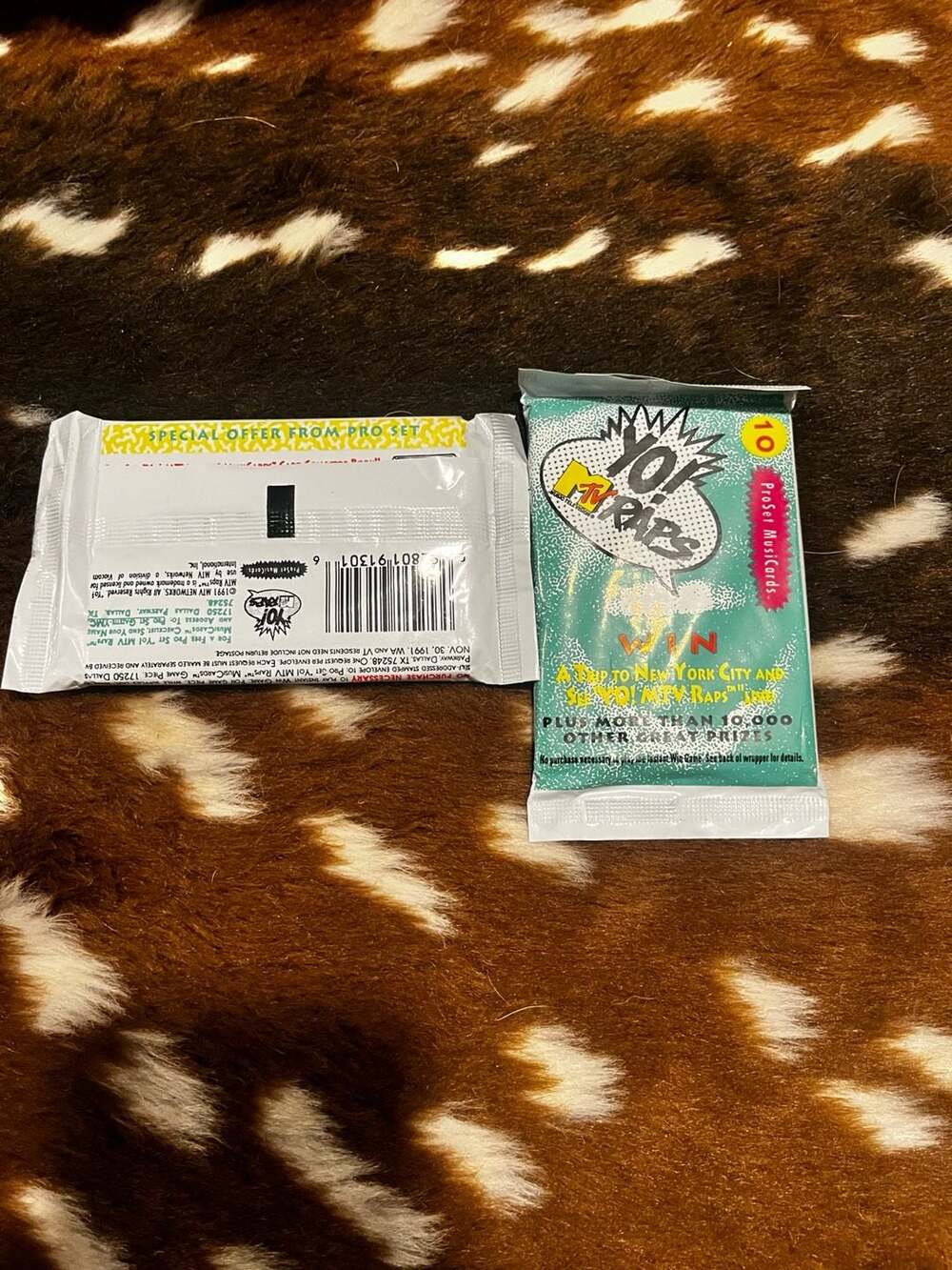 1991 Pro Set Yo! MTV Raps Trading Card Wax Pack